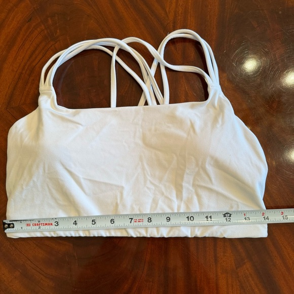 Athleta White Sports Bra - Medium - Picture 6 of 8